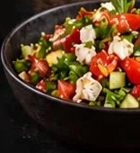 Mediterranean salad with feta
